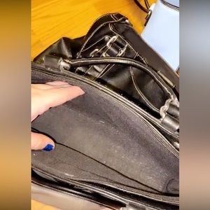 black purse with secret